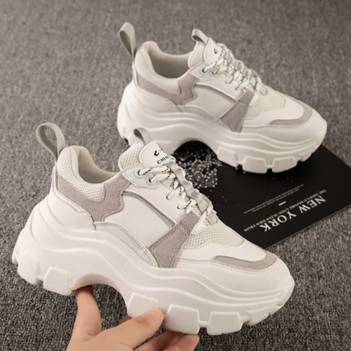 Damskie Buty do Biegania Lekki Model Oddychający z Okrągłym Noskiem i Gumową Podeszwą