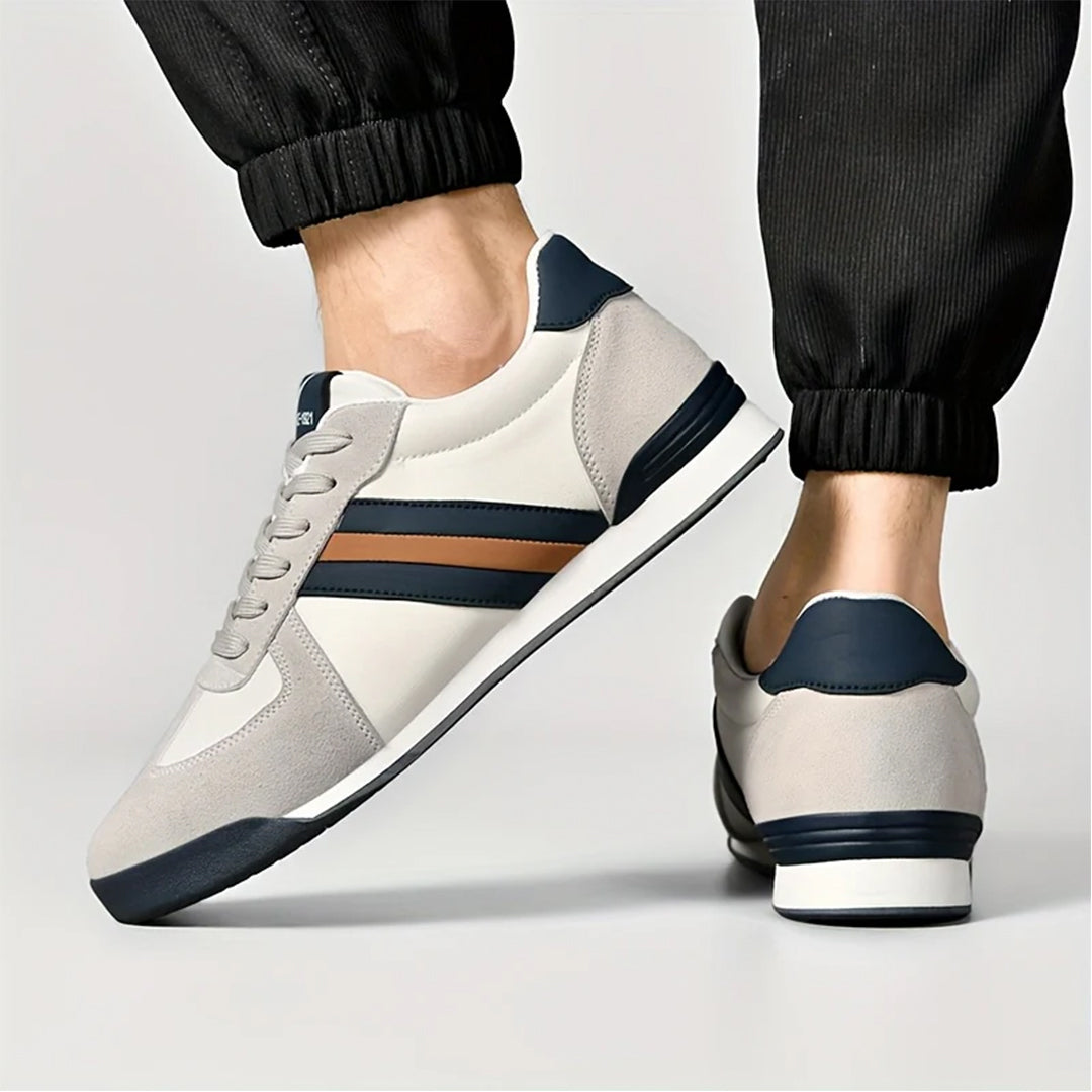 Męskie Sneakersy o Niskim Profilu z Paskami i Wygodnym Wnętrzem