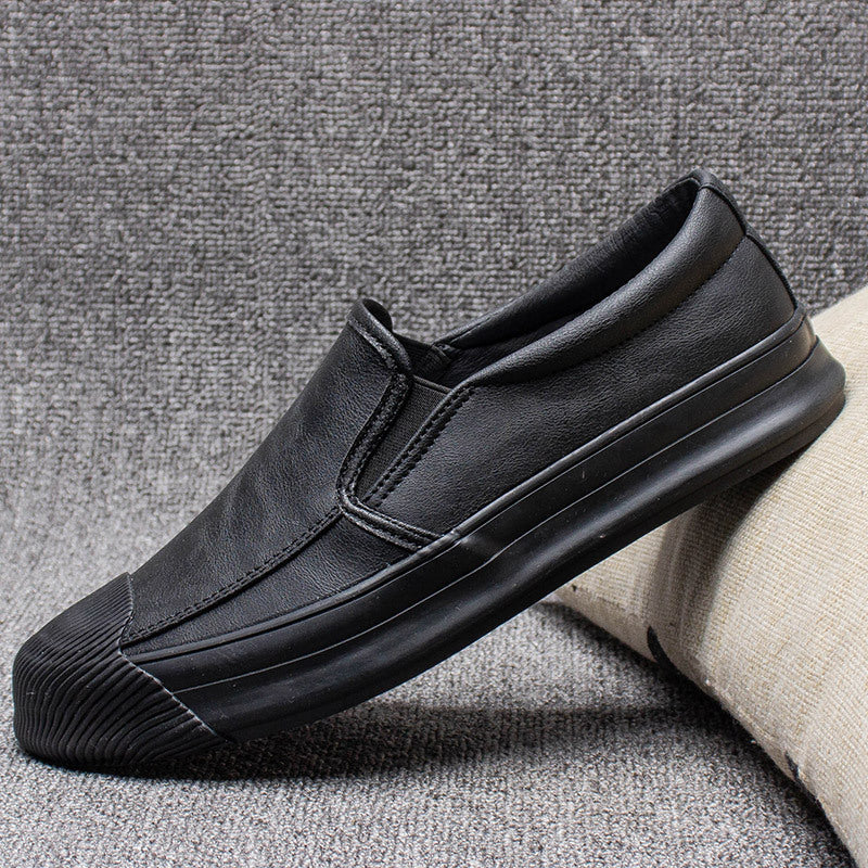 Męskie Buty z Cholewką z PU i Gumową Podeszwą