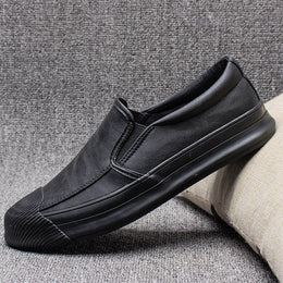 Męskie Buty z Cholewką z PU i Gumową Podeszwą