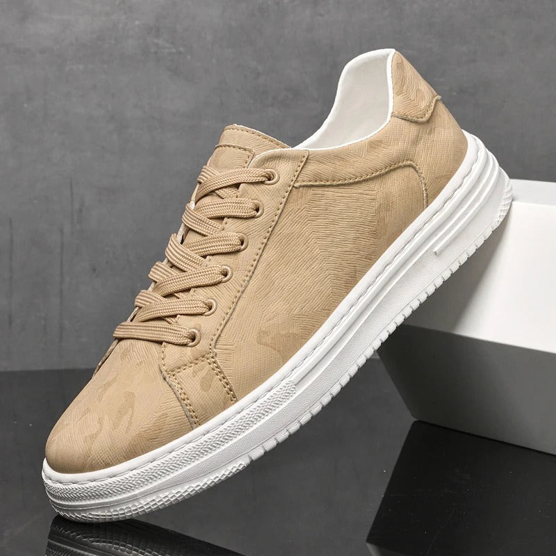 Męskie Sneakersy Przeszywana Cholewka Czysta Linia Sylwetki