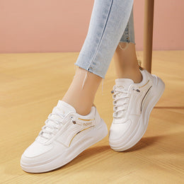 Damskie Buty Na Platformie Z Niskim Noskiem I Cholewką Z Mikrofibry W Rozmiarze Plus Size