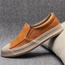 Męskie Buty z Cholewką z PU i Gumową Podeszwą