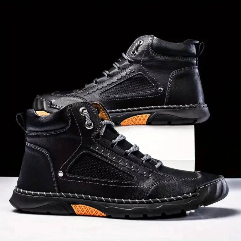 Męskie Buty Eleganckie z Wkładką Ortopedyczną i Wsparciem Łuku Stopy
