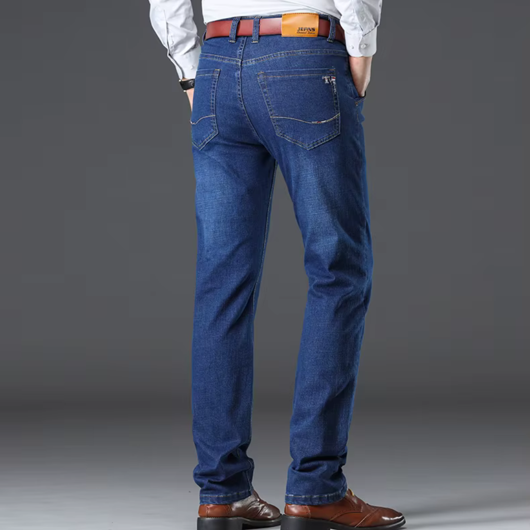 Męskie Jeansy Denim Stretch Klasyczny Krój
