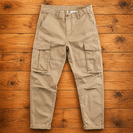 Spodnie Cargo Meskie Slim Fit Z Wieloma Kieszeniami, Regularny Kroj