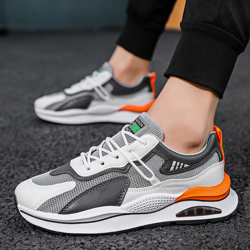 Damskie Sportowe Buty Na Platformie Ze Sznurowaniem I Podeszwą Z PVC I Gumy