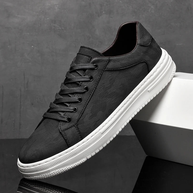 Męskie Sneakersy Przeszywana Cholewka Czysta Linia Sylwetki