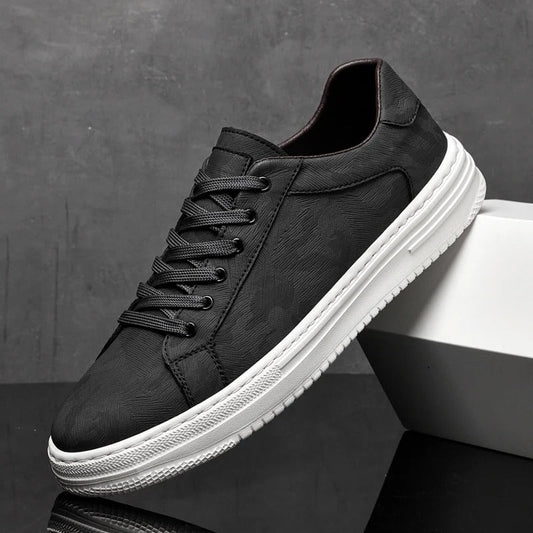 Męskie Sneakersy Przeszywana Cholewka Czysta Linia Sylwetki