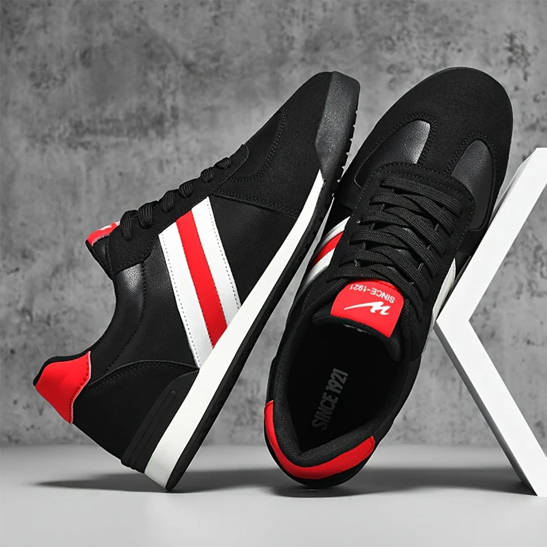 Męskie Sneakersy o Niskim Profilu z Paskami i Wygodnym Wnętrzem