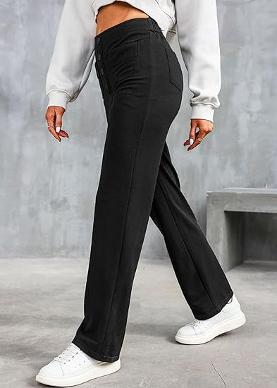 Damskie Spodnie Elastyczne Slim Fit z Gumką w Pasie