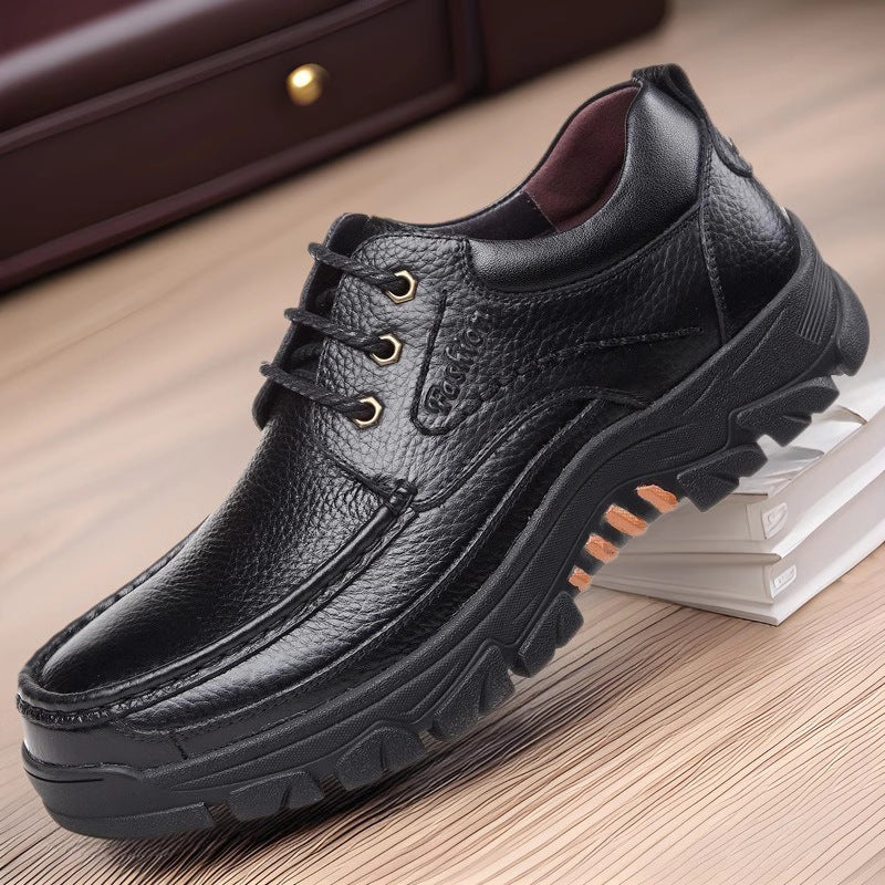 Męskie Zimowe Buty Robocze z Gumową Podeszwą i Sznurowaniem