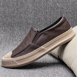 Męskie Buty z Cholewką z PU i Gumową Podeszwą