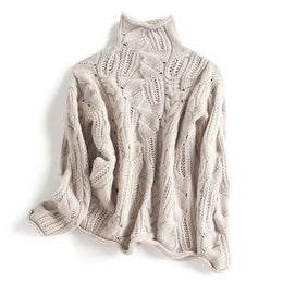 Damski Sweter Dzianinowy Miękka Struktura Wzorzysty Design