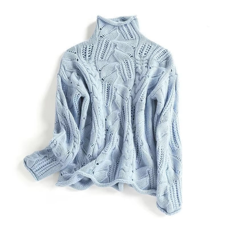 Damski Sweter Dzianinowy Miękka Struktura Wzorzysty Design