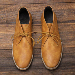 Męskie Buty Typu Chukka Szyte Ręcznie Z Amortyzowaną Wkładką I Gumową Podeszwą Zewnętrzną
