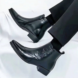 Buty Męskie Sznurowane I Zapinane Na Zamek Z Boku