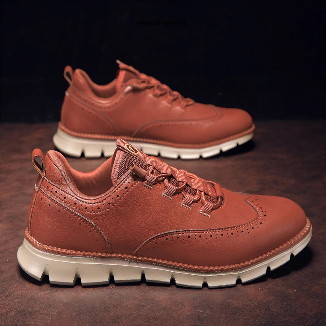Męskie Buty Oxford Ze Sznurowaniem I Wkładką Memory Foam