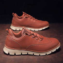 Męskie Buty Oxford Ze Sznurowaniem I Wkładką Memory Foam