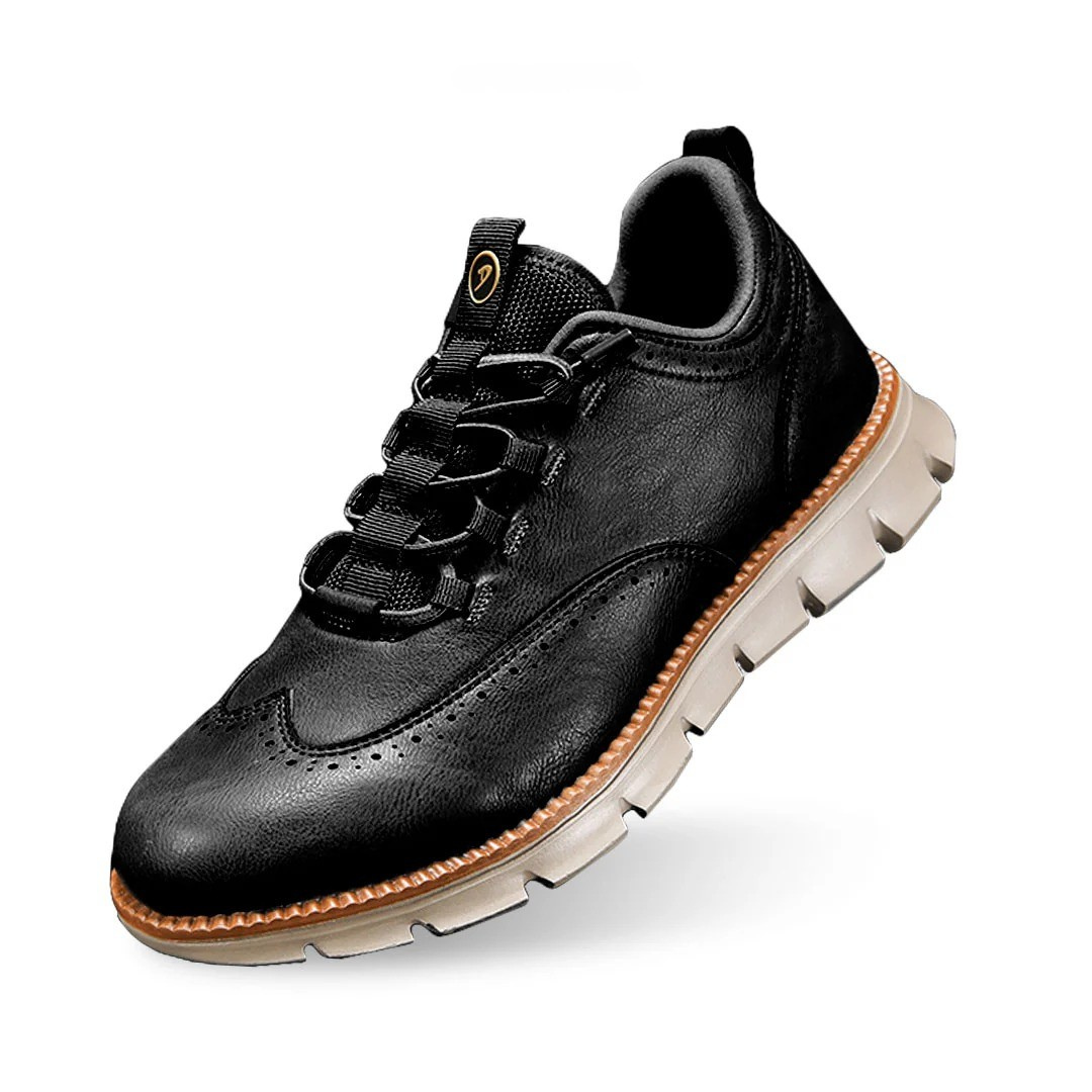 Męskie Buty Oxford Ze Sznurowaniem I Wkładką Memory Foam