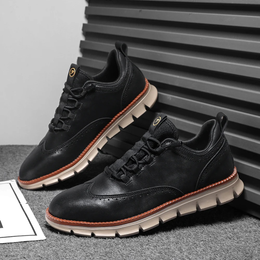 Męskie Buty Oxford Ze Sznurowaniem I Wkładką Memory Foam