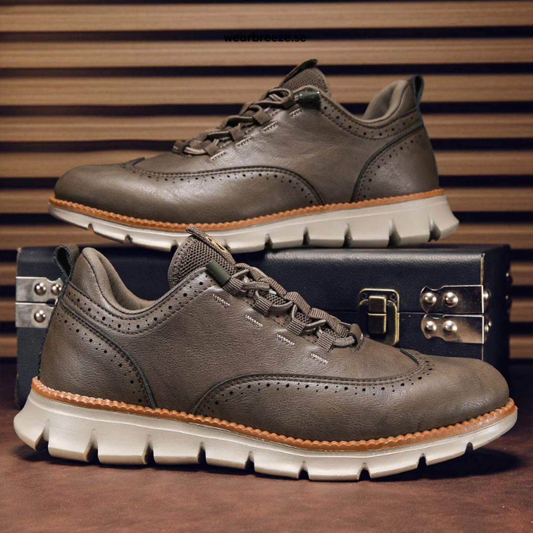 Męskie Buty Oxford Ze Sznurowaniem I Wkładką Memory Foam