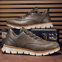 Męskie Buty Oxford Ze Sznurowaniem I Wkładką Memory Foam