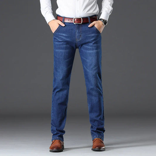 Męskie Jeansy Denim Stretch Klasyczny Krój