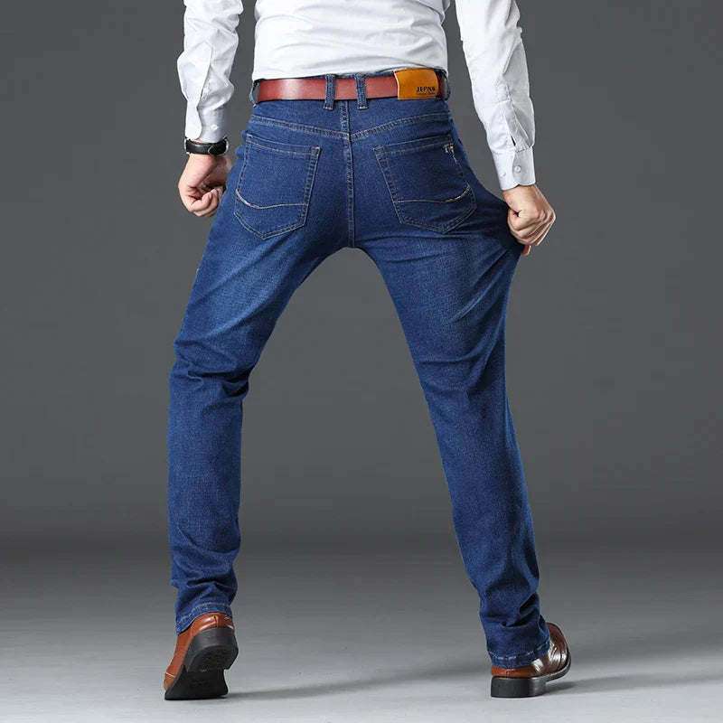 Męskie Jeansy Denim Stretch Klasyczny Krój