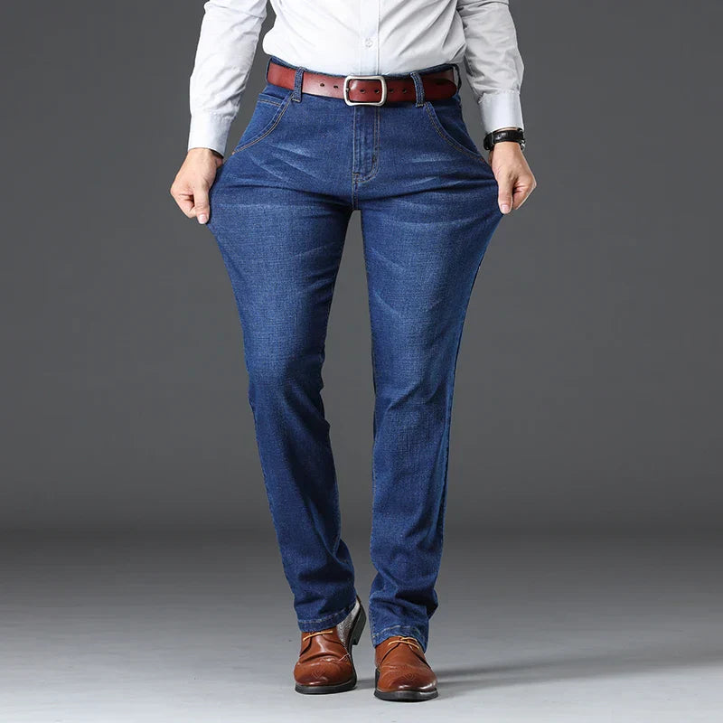 Męskie Jeansy Denim Stretch Klasyczny Krój