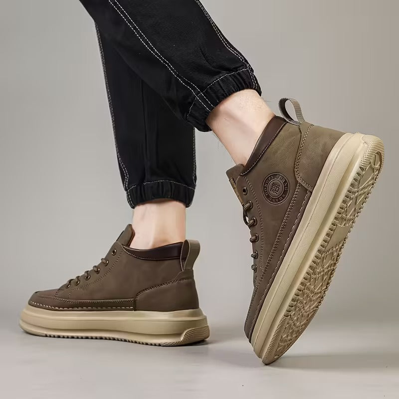 Buty Męskie Z Wkładką I Antypoślizgową Podeszwą