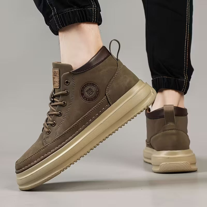 Buty Męskie Z Wkładką I Antypoślizgową Podeszwą