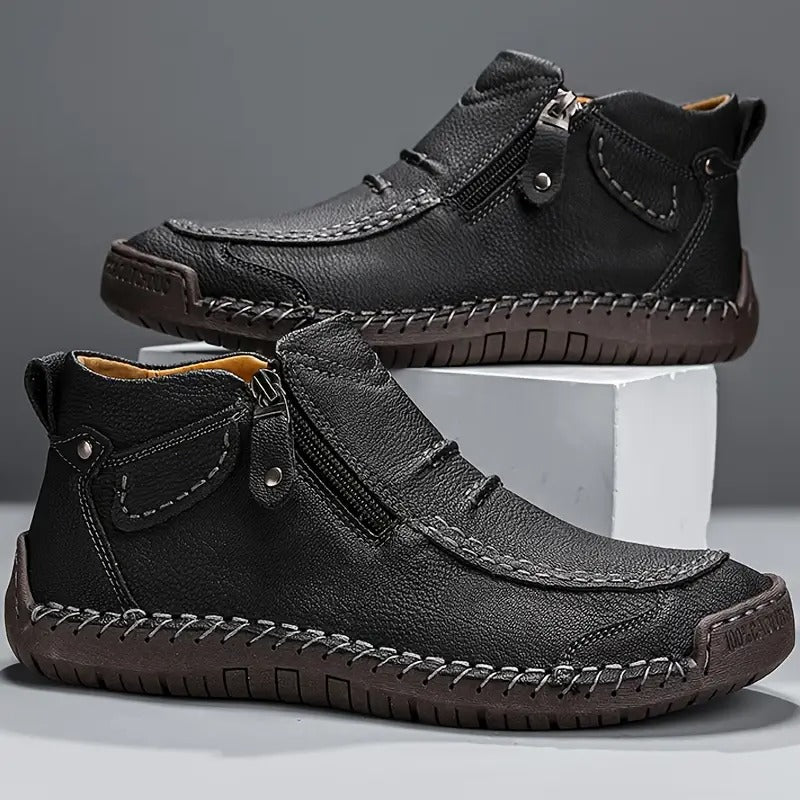 Męskie Eleganckie Buty Wsuwane z Wsparciem i Strukturalnym Dopasowaniem