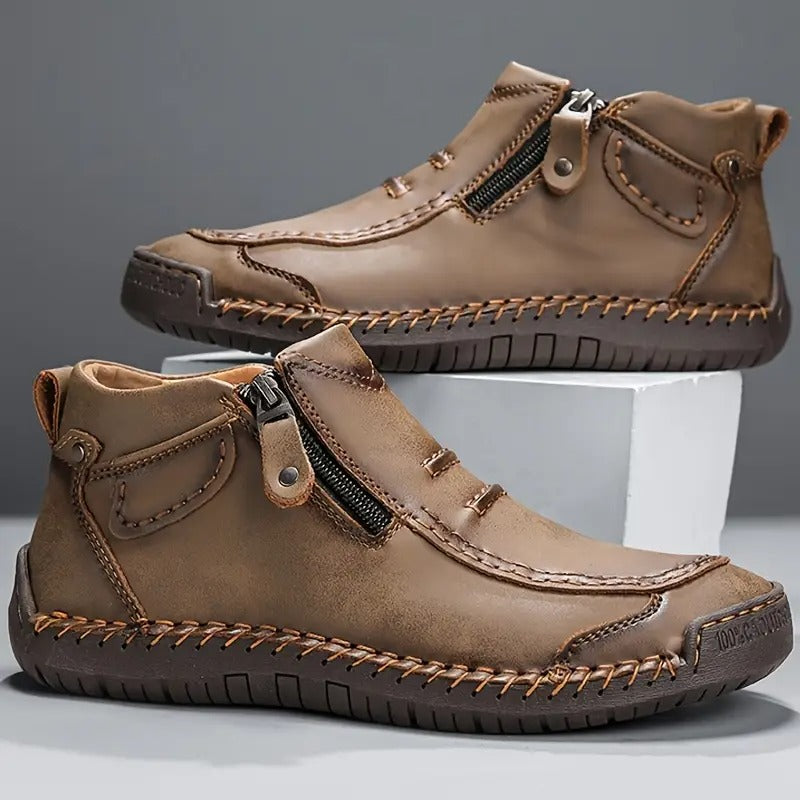 Męskie Eleganckie Buty Wsuwane z Wsparciem i Strukturalnym Dopasowaniem