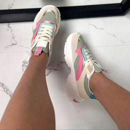 Damskie Sneakersy z Wyjmowaną Wkładką