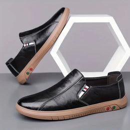 Mokasyny Męskie Wsuwane Z Amortyzowaną Wkładką I Elastyczną Podeszwą