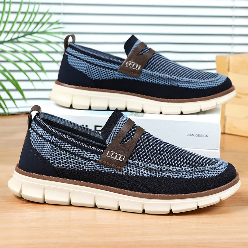 Męskie Mokasyny Typu Slip-On Z Podeszwą Zapewniającą Wsparcie I Łatwe Dopasowanie