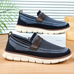 Męskie Mokasyny Typu Slip-On Z Podeszwą Zapewniającą Wsparcie I Łatwe Dopasowanie