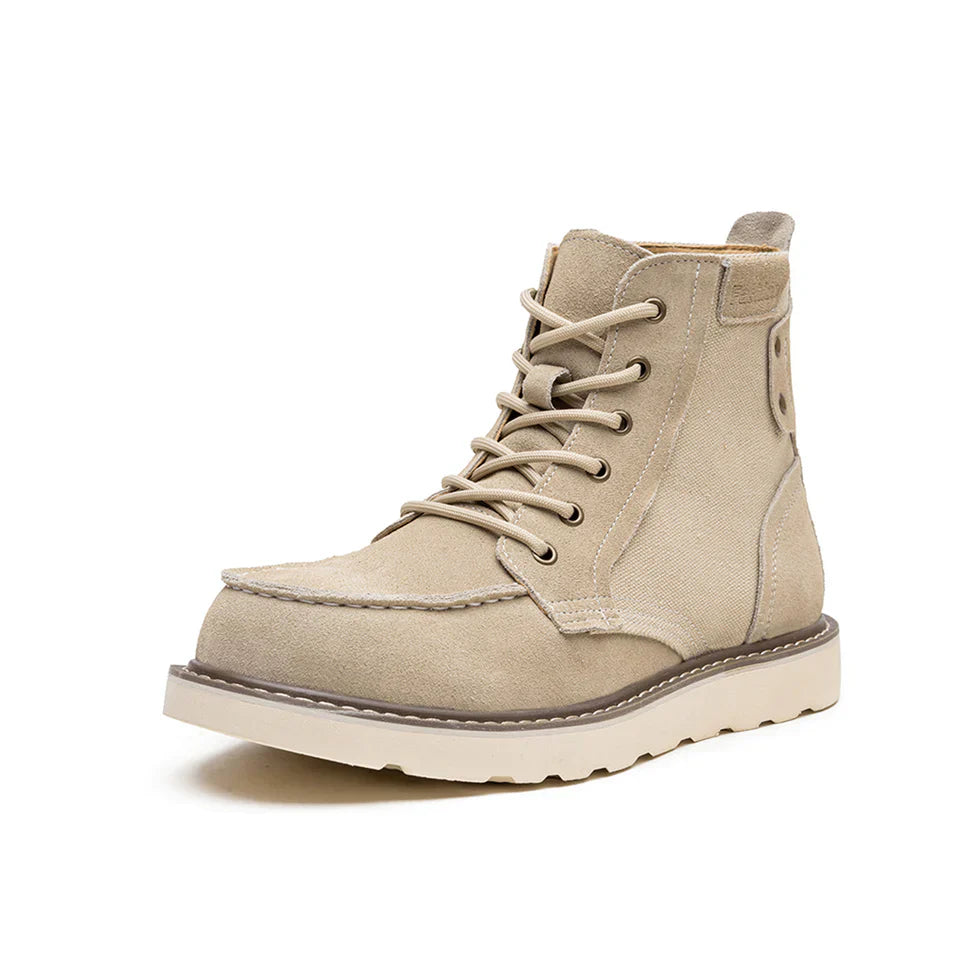 Męskie Buty Typu Boots z Wodoodporną Konstrukcją i Platformową Podeszwą