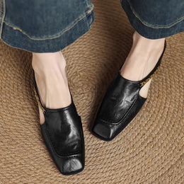 Damskie Klapki Typu Slip-On Z Amortyzowana Wkladka I Odkrytymi Plecami