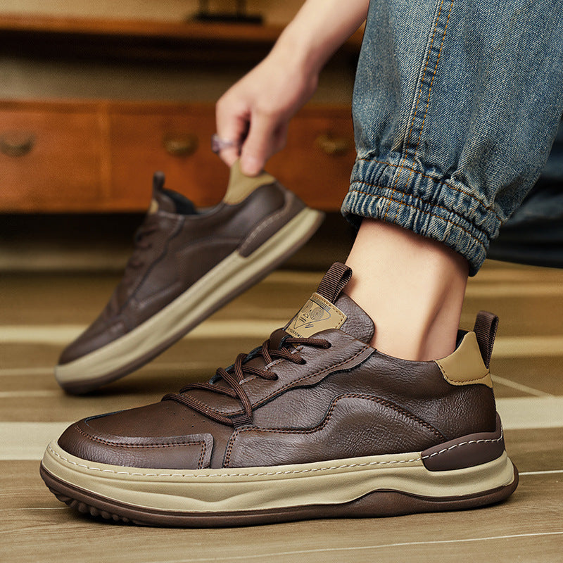 Męskie Sneakersy z Amortyzowaną Wkładką, Wyściełanym Kołnierzem i Gumową Podeszwą