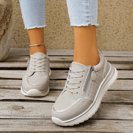 Damskie Sneakersy z Wsparciem Łuku Stopy i Zamkiem Boczny