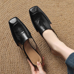 Damskie Klapki Typu Slip-On Z Amortyzowana Wkladka I Odkrytymi Plecami