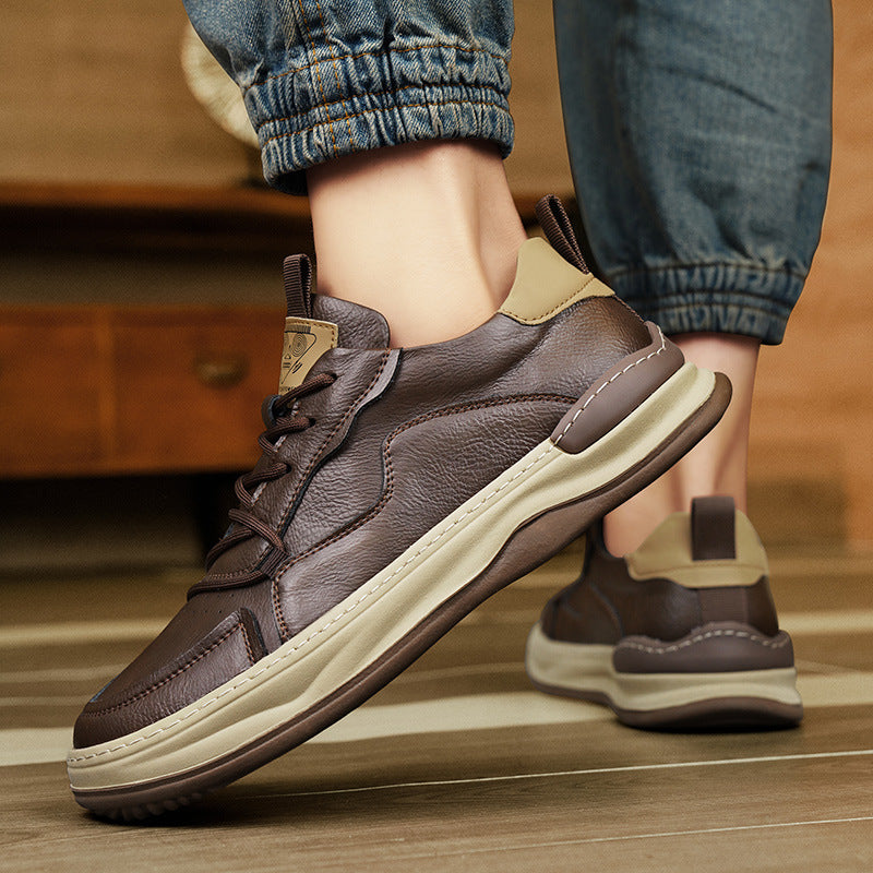 Męskie Sneakersy z Amortyzowaną Wkładką, Wyściełanym Kołnierzem i Gumową Podeszwą