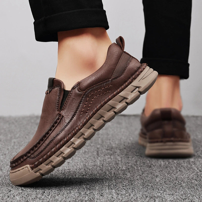Męskie Buty Wsuwane z Amortyzowaną Wkładką i Elastyczną Podeszwą
