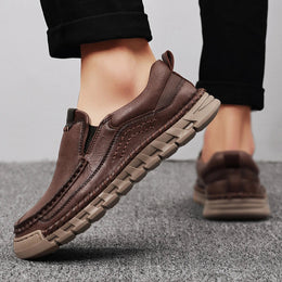 Męskie Buty Wsuwane z Amortyzowaną Wkładką i Elastyczną Podeszwą