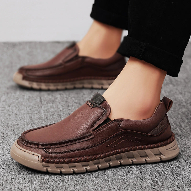 Męskie Buty Wsuwane z Amortyzowaną Wkładką i Elastyczną Podeszwą