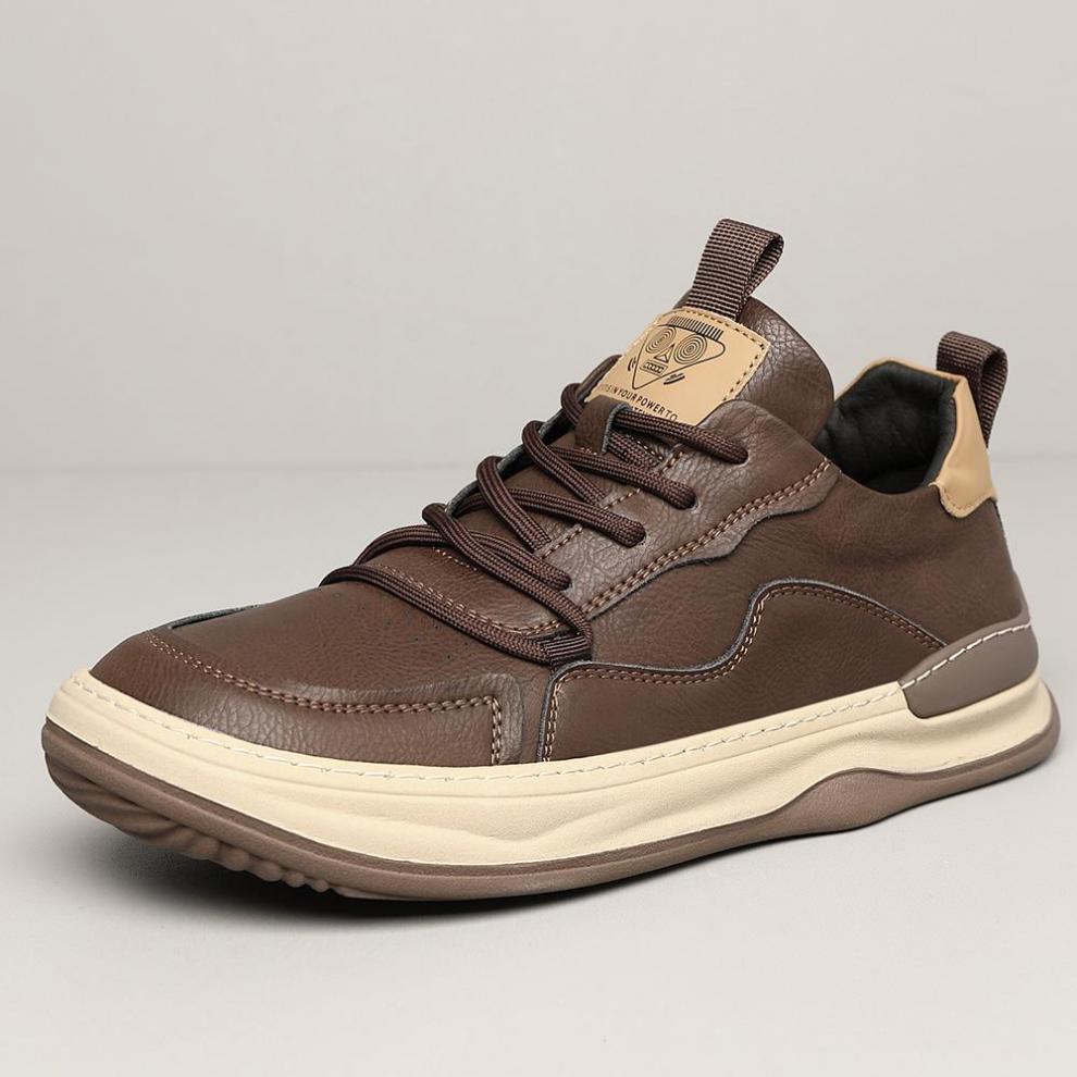 Męskie Sneakersy z Amortyzowaną Wkładką, Wyściełanym Kołnierzem i Gumową Podeszwą