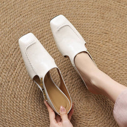 Damskie Klapki Typu Slip-On Z Amortyzowana Wkladka I Odkrytymi Plecami