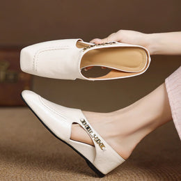 Damskie Klapki Typu Slip-On Z Amortyzowana Wkladka I Odkrytymi Plecami